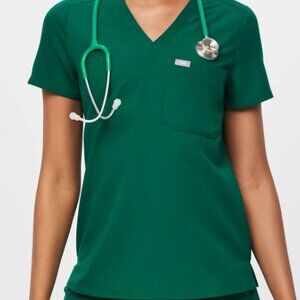 Hunter Green Figs Scrubs Medium Top/MT bottom